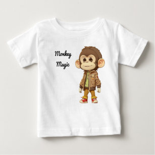 Camiseta De Bebé Mágica de los Monos