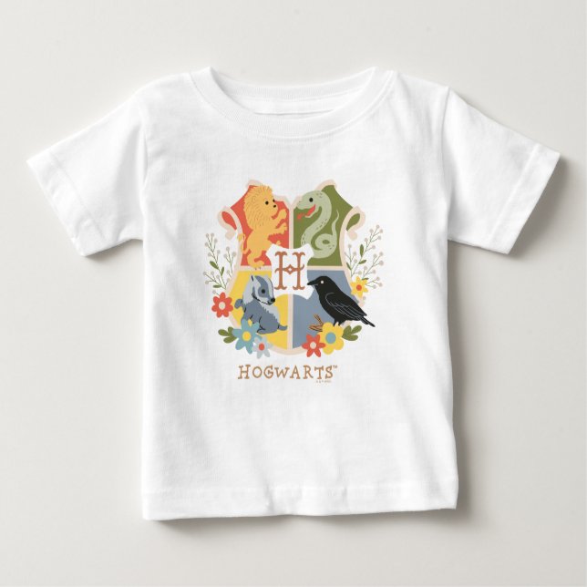 Camiseta De Bebé Magical Blooms HOGWARTS™ Crest (Anverso)