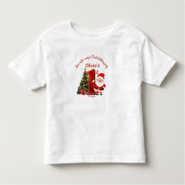 Camiseta De Bebé Magical Santa Birthday Design for Kids