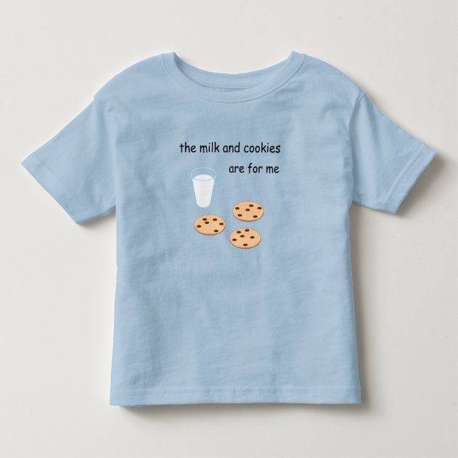Camiseta De Bebé Magnet de la leche y las cookies (Anverso)