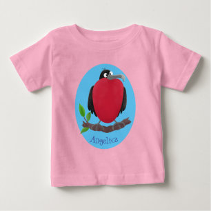 Camiseta De Bebé Magnífico personalizado de pájaro fragata