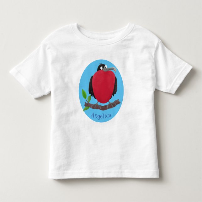 Camiseta De Bebé Magnífico personalizado de pájaro fragata (Anverso)