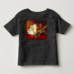 Camiseta De Bebé Magnolia sobre terciopelo rojo Martin Johnson Head