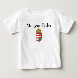 Camiseta De Bebé Magyar Baba con Escudo de Armas