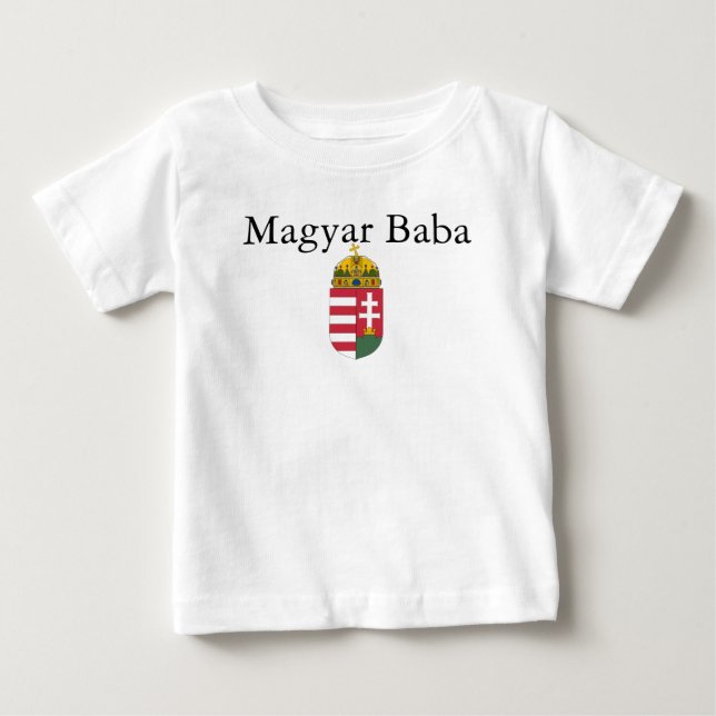 Camiseta De Bebé Magyar Baba con Escudo de Armas (Anverso)