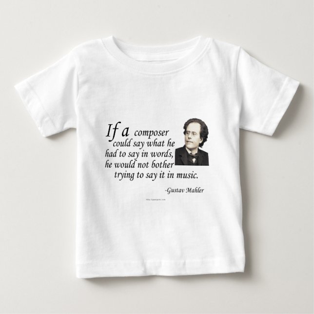 Camiseta De Bebé Mahler en componer (Anverso)