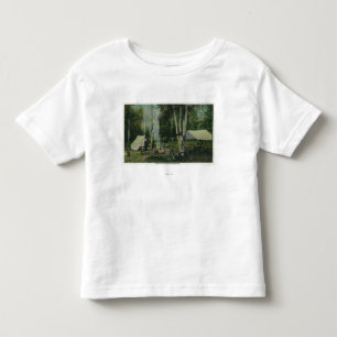 Camiseta De Bebé MaineView de un camping en las maderas de Maine