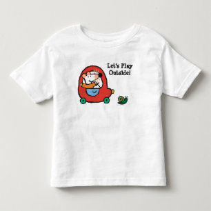 Camiseta De Bebé Maisy conduce un coche rojo lindo