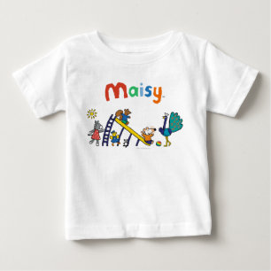 Camiseta De Bebé Maisy en el patio con los amigos