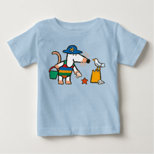 Camiseta De Bebé Maisy en la playa