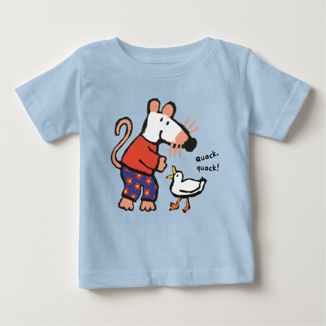 Camiseta De Bebé Maisy Feeds Duck Quack (Anverso)