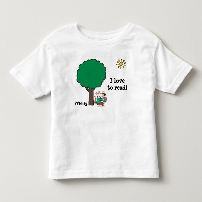 Camiseta De Bebé Maisy Lee Su Libro De Bibliotecas Fuera (Anverso)