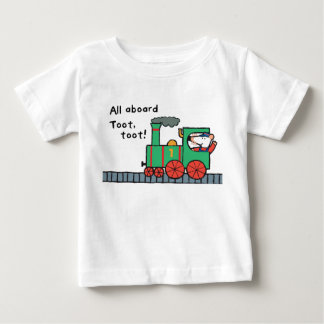 Camiseta De Bebé Maisy monta un tren