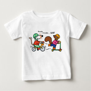 Camiseta De Bebé Maisy viaja en bicicleta