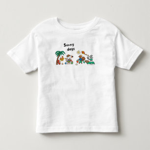 Camiseta De Bebé Maisy y amigos en la playa