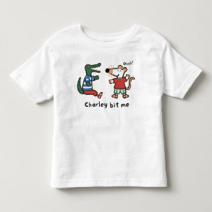 Camiseta De Bebé Maisy y Charley Bit Me