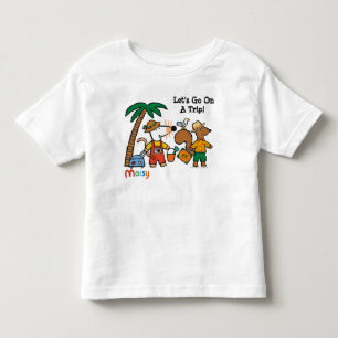Camiseta De Bebé Maisy y Cyril con la palmera en la playa