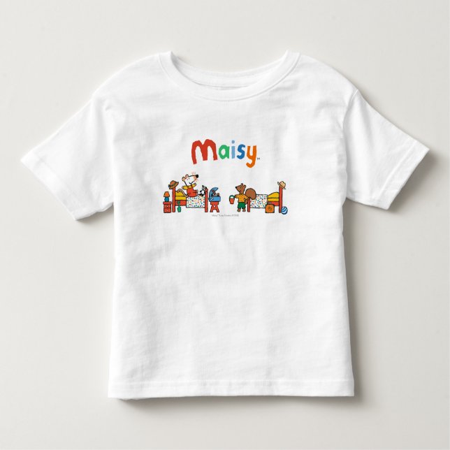Camiseta De Bebé Maisy y Cyril van de vacaciones (Anverso)
