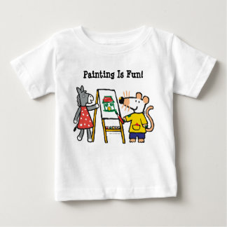 Camiseta De Bebé Maisy y Dotty Paint en el preescolar