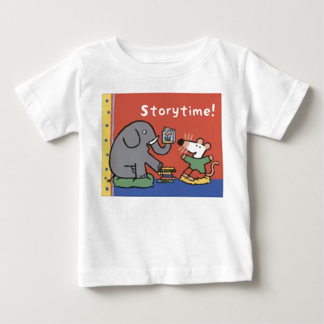 Camiseta De Bebé Maisy y Eddie Read Books (Anverso)