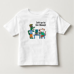 Camiseta De Bebé Maisy y los amigos gozan de la biblioteca