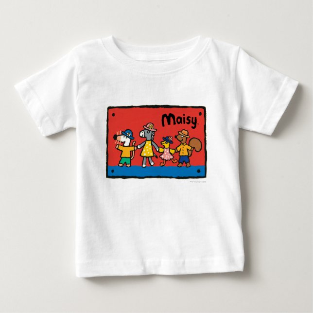 Camiseta De Bebé Maisy y los mejores amigos tienen la mano (Anverso)