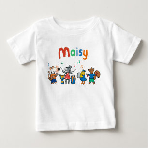 Camiseta De Bebé Maisy y sus amigos juegan en la banda