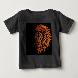 Camiseta De Bebé Majestic Golden Lion Face Kids Tshart