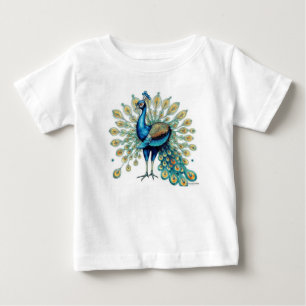 Camiseta De Bebé Majestic Peacock