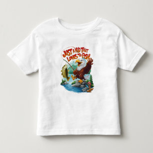 Camiseta De Bebé Majestuoso águila calva con pescado fresco en perc