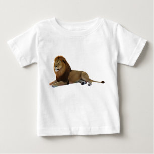 Camiseta De Bebé Majestuoso León Africano Macho Descansando Aislado