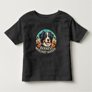 Camiseta De Bebé Maker de Mischief Bernés - Perro de Montaña gracio