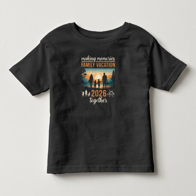 Camiseta De Bebé Making Memories Family Vacation 2026 Together (Anverso)