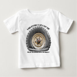 Camiseta De Bebé Mal comportamiento como el neumático plano