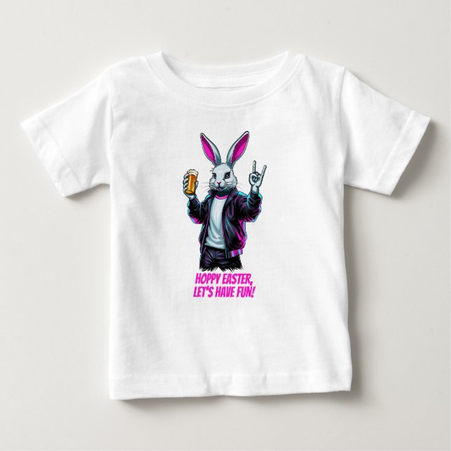 Camiseta De Bebé ¡Mala Conejo de Pascua! Semana Santa, ¡Divertiémon (Anverso)