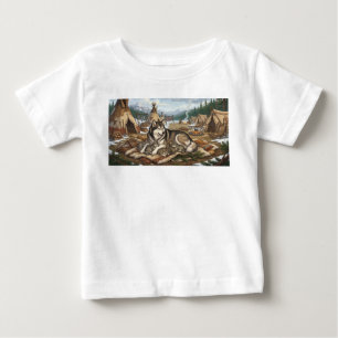 Camiseta De Bebé Malamute Madre Versión 2  