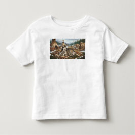 Camiseta De Bebé Malamute Madre Versión 2
