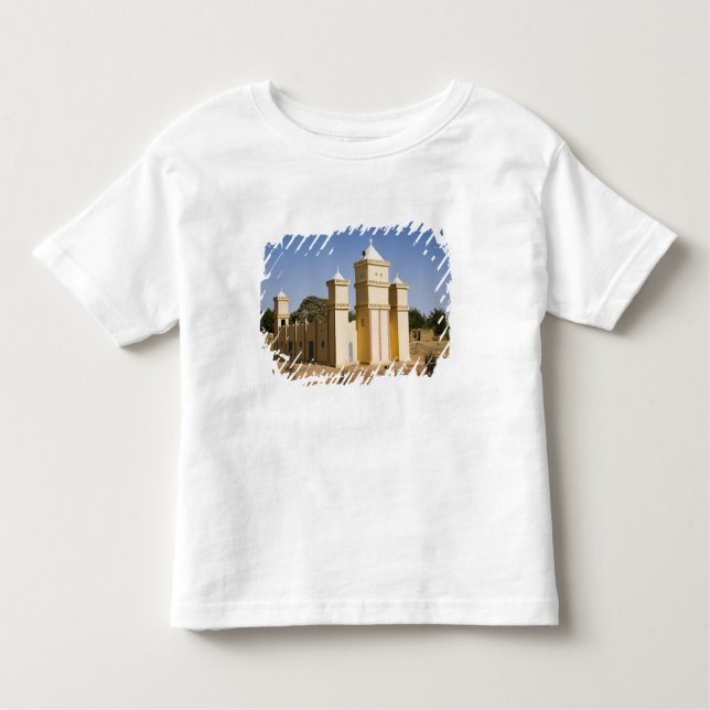 Camiseta De Bebé Malí, Bamako. Mezquita, carretera Bamako-Djenne (Anverso)