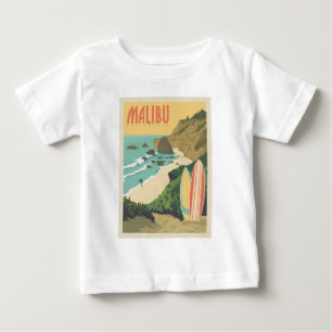 Camiseta De Bebé Malibu, California