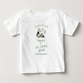 Camiseta De Bebé Mallard Lucky Duck 1st Birthday