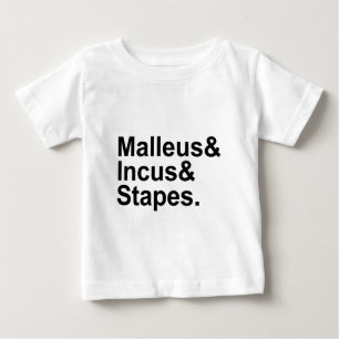Camiseta De Bebé Malleus Incus Stapes   Tres huesos del Medio Orien
