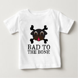 Camiseta De Bebé Malo Para El Bone Black Pug Bodysuit Con Tutu