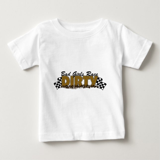 Camiseta De Bebé Malos Chicas corren sucios (Anverso)