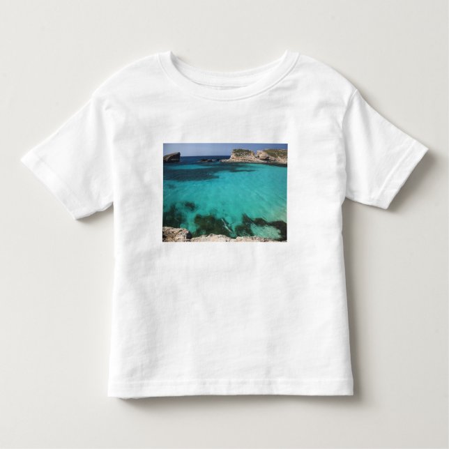 Camiseta De Bebé Malta, isla de Comino, laguna azul (Anverso)