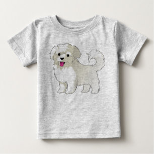 Camiseta De Bebé Maltese Puppy