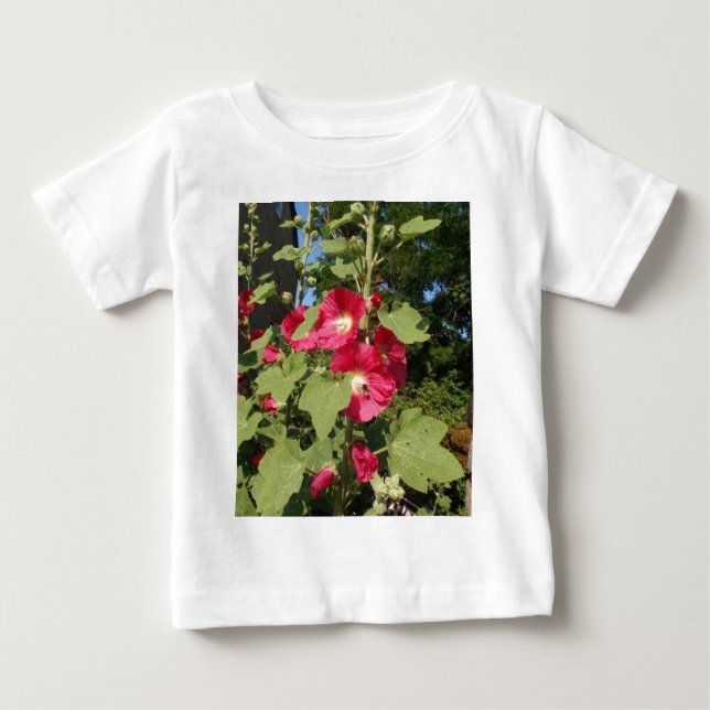 Camiseta De Bebé Malvarisas rosas (Anverso)