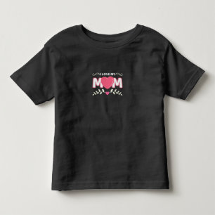 Camiseta De Bebé Mamá arte amo a mi mamá