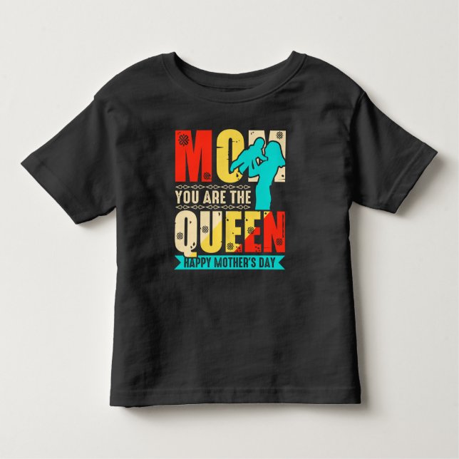 Camiseta De Bebé Mamá, Eres La Reina-67761 (Anverso)