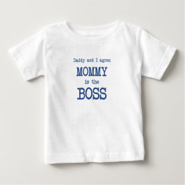Camiseta De Bebé Mamá Es La Jefe