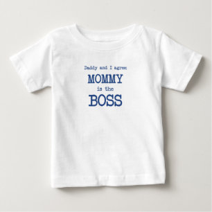 Camiseta De Bebé Mamá Es La Jefe